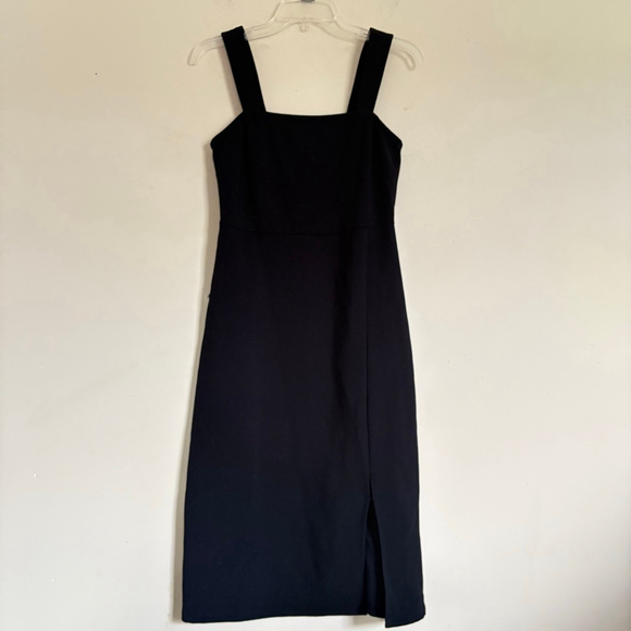 Women's Chelsea28 Black Square Neck Midi Dress XS - Picture 5 of 14